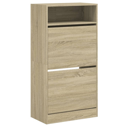 Skohylla sonoma-ek 60x34x116 cm konstruerat trä