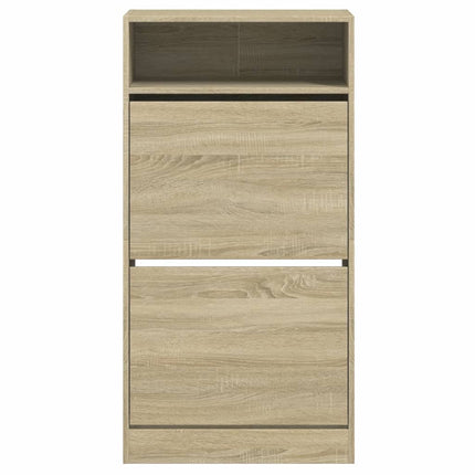 Skohylla sonoma-ek 60x34x116 cm konstruerat trä