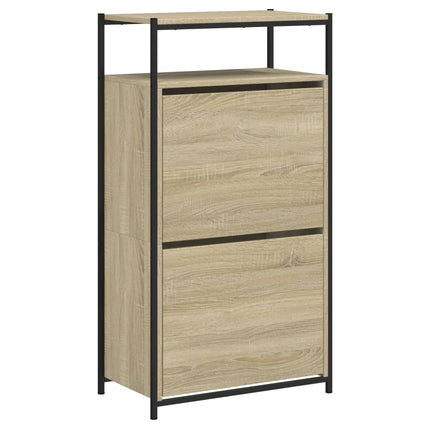 Skohylla sonoma-ek 60x34x112 cm konstruerat trä
