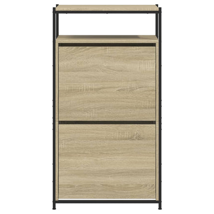 Skohylla sonoma-ek 60x34x112 cm konstruerat trä