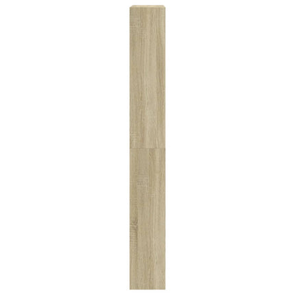 Skoskåp med 4 flip-lådor sonoma-ek 80x21x163,5 cm