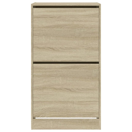 Skoskåp med 2 flip-lådor sonoma-ek 60x42x108 cm