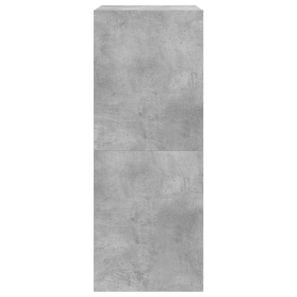 Skoskåp med 2 flip-lådor betonggrå 60x42x108 cm