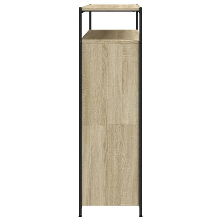 Skoskåp med 4 flip-lådor sonoma-ek 100x34x112 cm