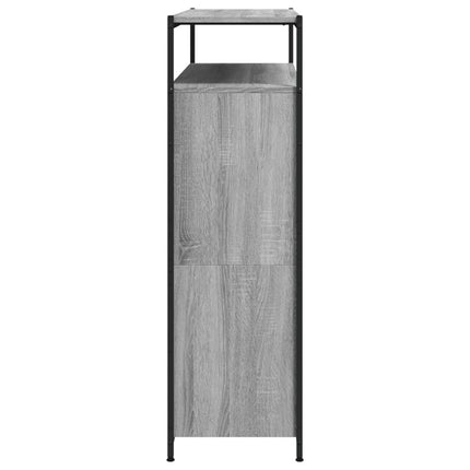 Skoskåp med 4 flip-lådor grå sonoma 100x34x112 cm