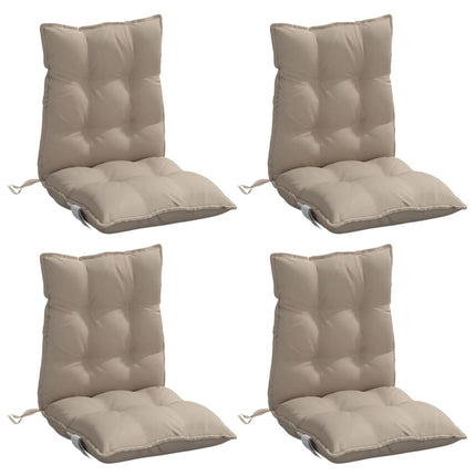Stolsdynor 4 st taupe oxfordtyg