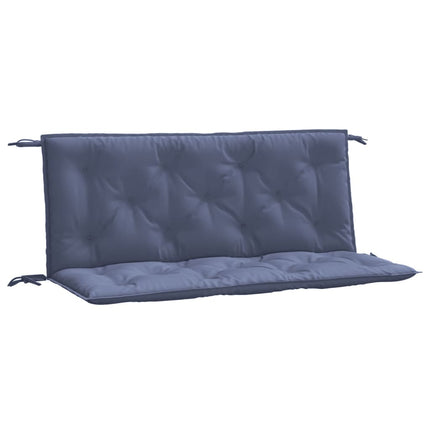 Bänkdynor för trädgården 2st marinblå 120x50x7cm oxfordtyg
