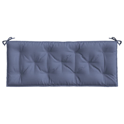 Bänkdynor för trädgården 2st marinblå 120x50x7cm oxfordtyg