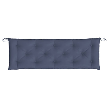 Bänkdynor för trädgården 2st marinblå 150x50x7cm oxfordtyg