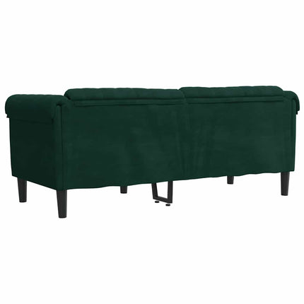 Soffa 2-sits mörkgrön sammet