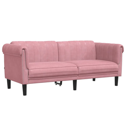 Soffa 2-sits rosa sammet