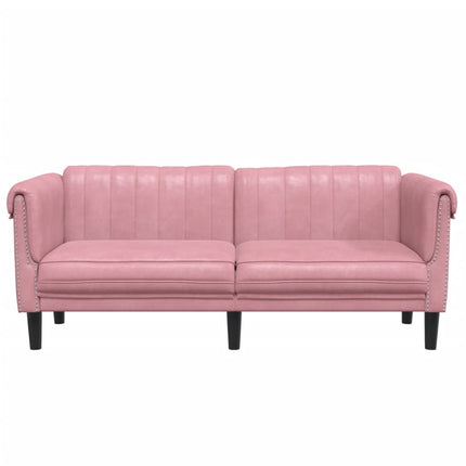 Soffa 2-sits rosa sammet