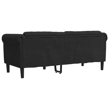 Soffa 2-sits svart sammet