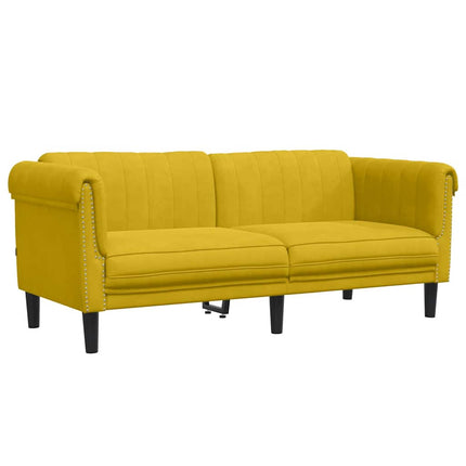 Soffa 2-sits gul sammet