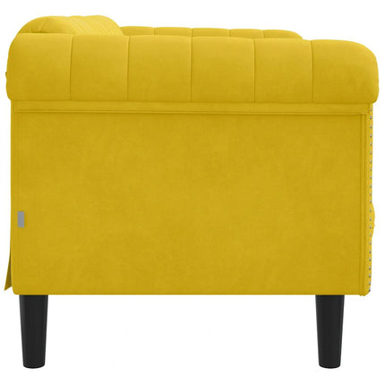Soffa 2-sits gul sammet
