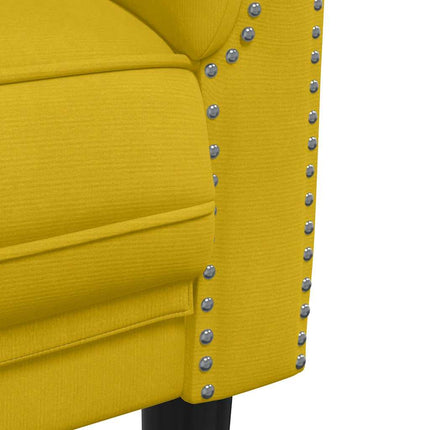 Soffa 2-sits gul sammet