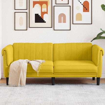 Soffa 2-sits gul sammet