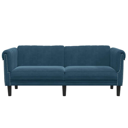 Soffa 2-sits blå sammet