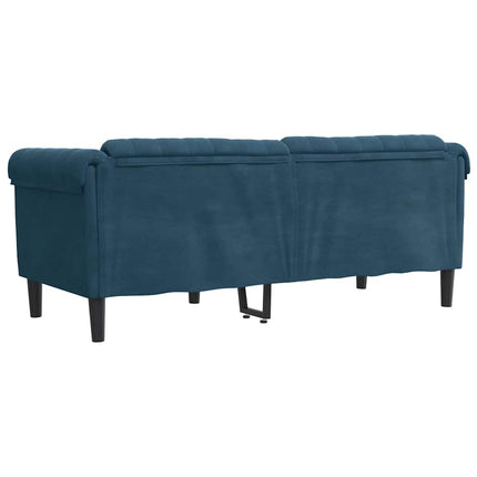 Soffa 2-sits blå sammet