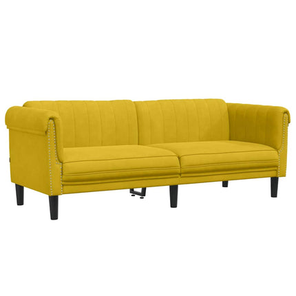 Soffa 3-sits gul sammet