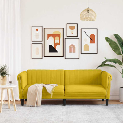 Soffa 3-sits gul sammet