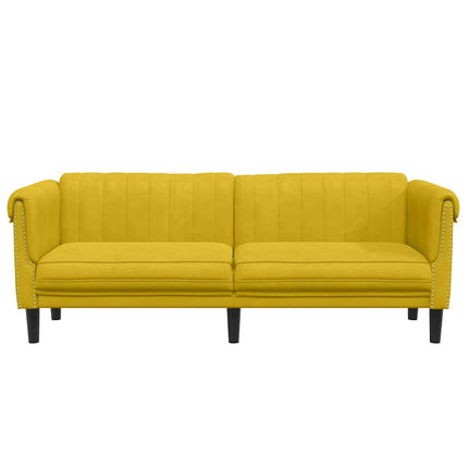 Soffa 3-sits gul sammet