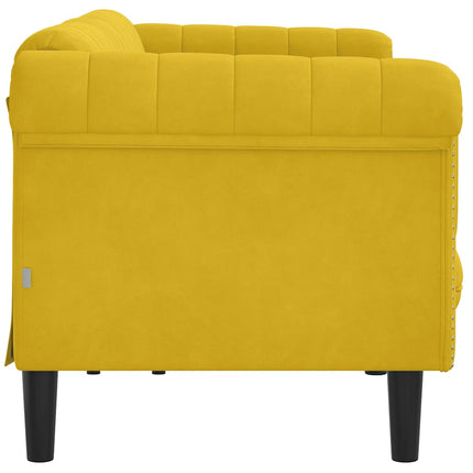 Soffa 3-sits gul sammet