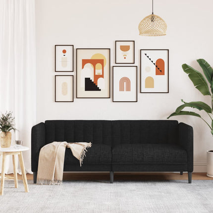 Soffa 2-sits svart tyg