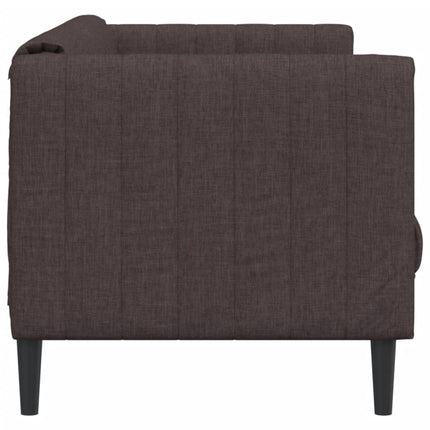 Soffa 2-sits mörkbrun tyg