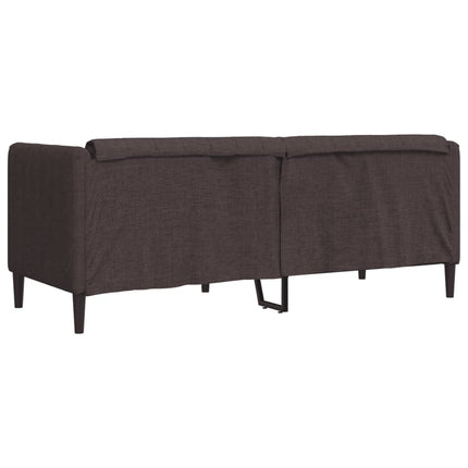 Soffa 2-sits mörkbrun tyg