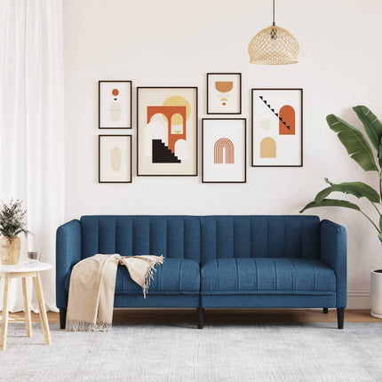 Soffa 2-sits blå tyg