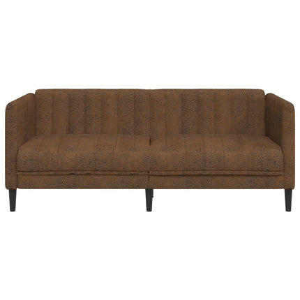 Soffa 2-sits brun konstmocka