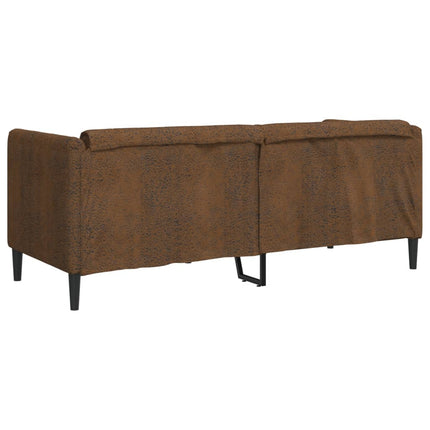 Soffa 2-sits brun konstmocka