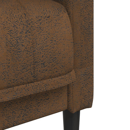 Soffa 2-sits brun konstmocka