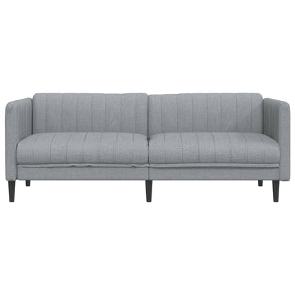 Soffa 3-sits ljusgrå tyg