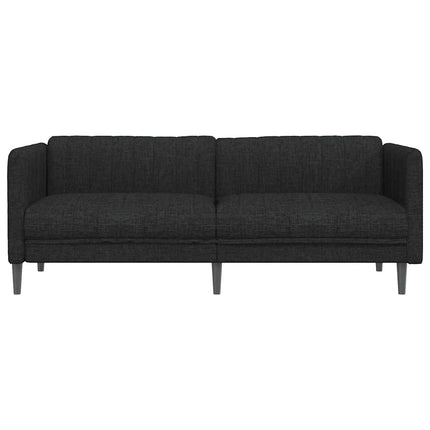 Soffa 3-sits svart tyg