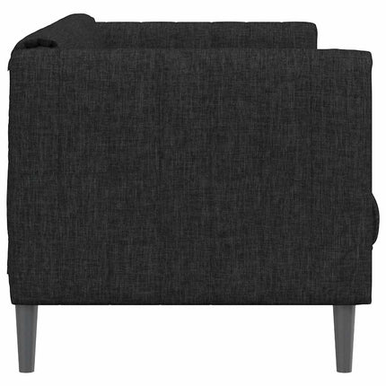 Soffa 3-sits svart tyg