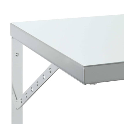 Vägghyllor 2 st 75x40 cm silver rostfritt stål