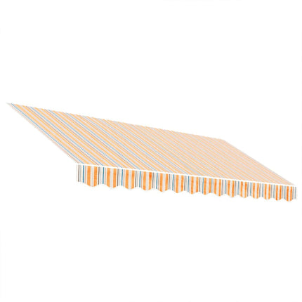 Ersättningstyg för markis orange och blå 3,5x2,5 m polyester