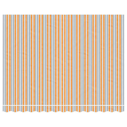 Ersättningstyg för markis orange och blå 3,5x2,5 m polyester