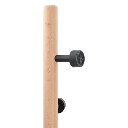 Klädhängare svart 177 cm pulverlackerat järn