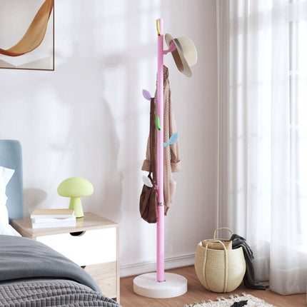 Klädhängare rosa 172 cm pulverlackerat järn