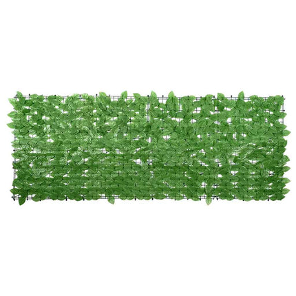 Balkongskärm gröna blad 200x75 cm