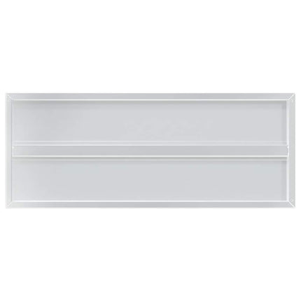 Vägghyllor 2 st 100x40 cm silver rostfritt stål