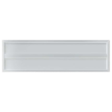 Vägghyllor 2 st 100x30 cm silver rostfritt stål