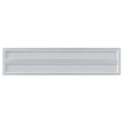 Vägghyllor 2 st 100x23,5 cm silver rostfritt stål