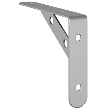 Hyllfästen 4 st 15x2,5x11,5 cm silver rostfritt stål