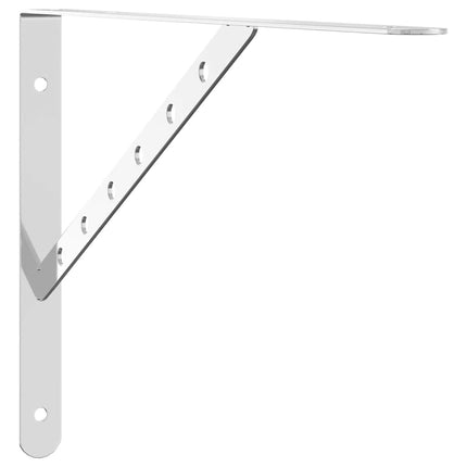 Hyllfästen 4 st 40x2,5x25 cm silver rostfritt stål