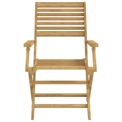 Hopfällbara trädgårdsstolar 6 st 54,5x61,5x86,5cm massiv akacia