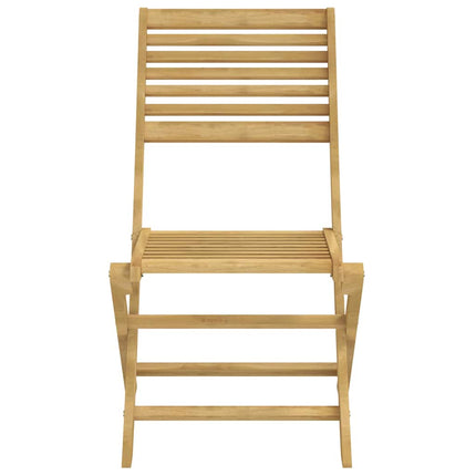 Hopfällbara trädgårdsstolar 6 st 48,5x61,5x87 cm massiv akacia